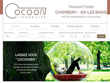 Tablet Screenshot of cocoon-immobilier.fr